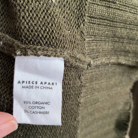 Apiece Apart Colourblocked Cotton Sweater, Size Medium. - Picture 7 of 13